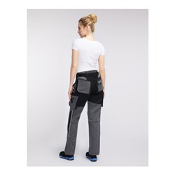 Pionier Bundhose Damen TOOLS, 285 g/m², grau/schwarz, Gr. 44