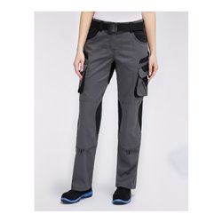 Pionier Bundhose Damen TOOLS, 285 g/m², grau/schwarz, Gr. 44