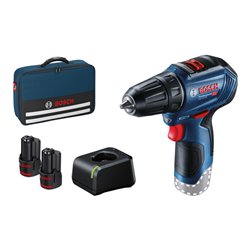 Bosch Akku-Bohrschrauber GSR 12V-30 mit 2 x 2,0 Ah Li-Ion Akku