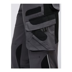 Pionier Bundhose Damen TOOLS, 285 g/m², grau/schwarz, Gr. 50