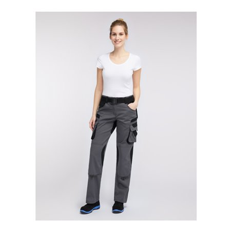 Pionier Bundhose Damen TOOLS, 285 g/m², grau/schwarz, Gr. 46