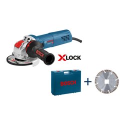 Bosch Winkelschleifer GWX 9-125 S mit 1 x Diamantscheibe Handwerkerkoffer