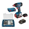 Bosch Akku-Drehschlagschrauber GDX 18 V-LI L-BOXX 68tgl. Zubehörset