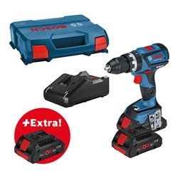 Bosch Akku-Schlagbohrschrauber GSB 18V-60 C mit 3 x ProCORE18V 4.0-Ah Akku in L-Case