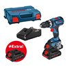 Bosch Akku-Schlagbohrschrauber GSB 18V-60 C mit 3 x ProCORE18V 4.0-Ah Akku in L-Case