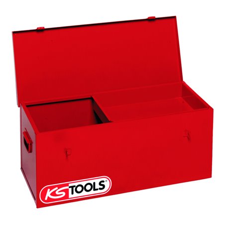 KS Tools Stahlblech-Werkzeugtruhe mit Einlageboden, 800 x 350 x 350 mm