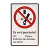KS Tools Warnschild Geerdet