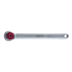 KS Tools Bremsen-Entlüftungsschlüssel, extra kurz, 11 mm, rot