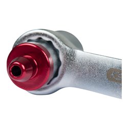 KS Tools Bremsen-Entlüftungsschlüssel, extra kurz, 11 mm, rot