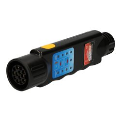 KS Tools 12V Zugwagentester / Prüfgerät für Anhängersteckdosen 13-polig