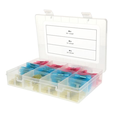 KS Tools Sortiment Schrumpfstoßverbinder, 0,5 mm² - 6,0 mm², 200-tlg.