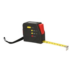 KS Tools Elektrisches Bandmaß mit Feststeller und Gürtelclip, digital, 5 m, 19 mm