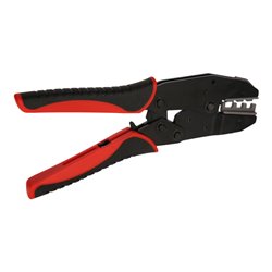 KS Tools Crimpzange für isolierte Kabelschuhe und Endverbinder mit Schrumpfschlauch
