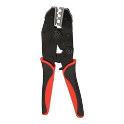 KS Tools Crimpzange für isolierte Kabelschuhe und Endverbinder mit Schrumpfschlauch