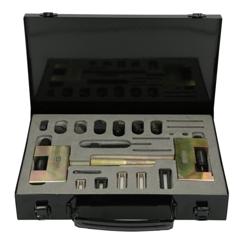 KS Tools Nietgerät für Steuerketten für Mercedes / Chrysler / Jeep, 17-tlg.