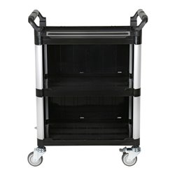 STIER Servierwagen mit 3 Etagen und Wänden LxBxH 860x480x930 mm