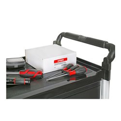 STIER Servierwagen mit 3 Etagen und Wänden LxBxH 860x480x930 mm