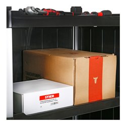 STIER Servierwagen mit 3 Etagen und Wänden LxBxH 860x480x930 mm