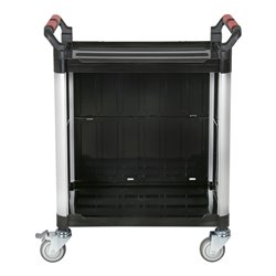 STIER Servierwagen mit 2 Etagen und Wänden LxBxH 860x480x930 mm