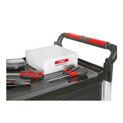 STIER Servierwagen mit 2 Etagen und Wänden LxBxH 860x480x930 mm