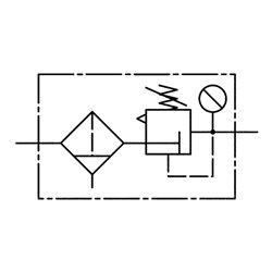 Riegler Filterregler »Standard«, mit Polycarbonatbehälter, BG 4, G 3/4, 678.42 K-HA P