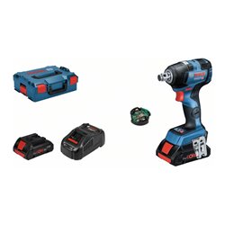 Bosch Akku-Drehschlagschrauber GDS 18V-200 C mit 2 x Akku ProCORE18V 4,0 Ah L-BOXX