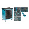 HAZET Werkstattwagen Assistent 178 N-7 mit 204 Werkzeugen 178N-7/204 Schubladen flach: 5 x 80 x 527 x 348 mm Schubladen hoch: 2 
