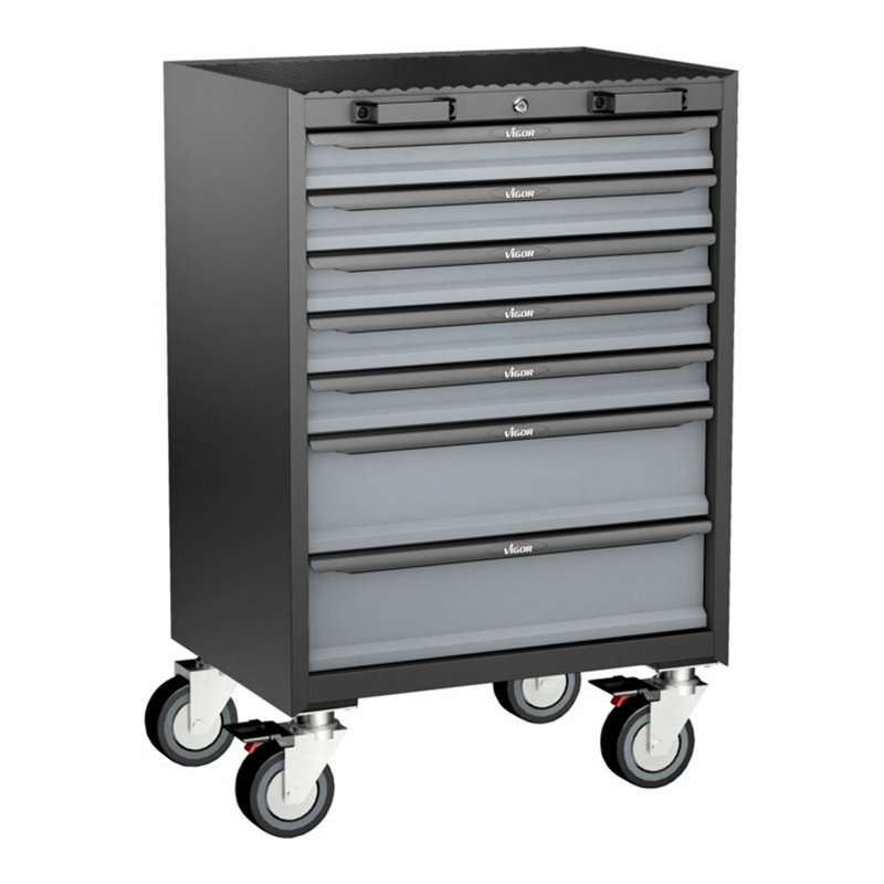 VIGOR Werkstattwagen für Schrankwand-System 676 mm V6000-019