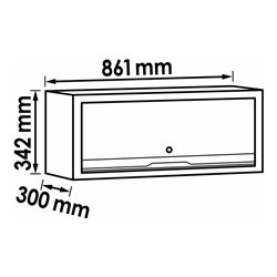 VIGOR Hängeschrank 861 mm V6000-04XL