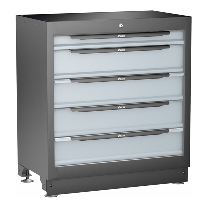 VIGOR Schubladen-Unterschrank 5 Schubladen 861 mm V6000-031XL