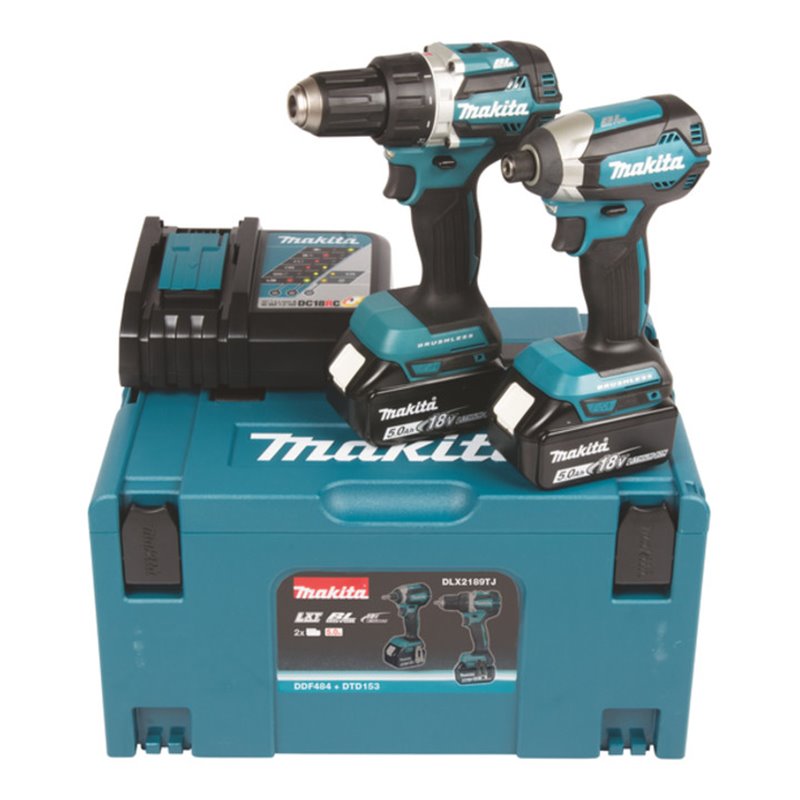 Makita Bohrschrauber Combokit 18V DLX2189TJ