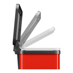 Hailo Öko trio Plus L, Tret-Mülltrenner, 3x9 ltr, Rot