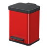 Hailo Öko duo Plus M, Tret-Mülltrenner, 2x9 ltr, Rot