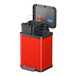 Hailo Öko duo Plus M, Tret-Mülltrenner, 2x9 ltr, Rot