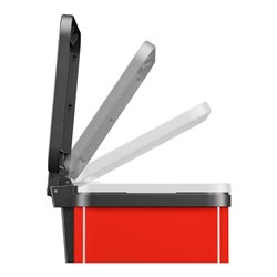 Hailo Öko duo Plus M, Tret-Mülltrenner, 2x9 ltr, Rot