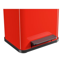 Hailo Öko duo Plus M, Tret-Mülltrenner, 2x9 ltr, Rot