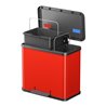 Hailo Öko duo Plus L, Tret-Mülltrenner, 17 + 9 ltr, Rot