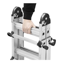 Hailo M80, Alu-Teleskopleiter, 4x3 Sprossen