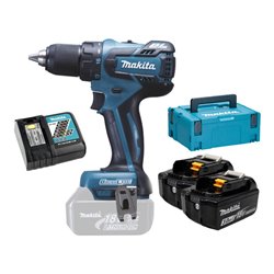 Makita Akku-Bohrschrauber DDF459RFJ Set mit 2 Akkus 3,0 Ah