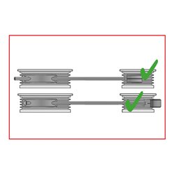 KS Tools Riemenscheiben-Ausrichtwerkzeug-Satz, 3-tlg.