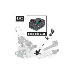 STIER Akku-Rasentrimmer SRT-75 + Akku 36V 2,5 Ah + Schnellladegerät 36V 3A