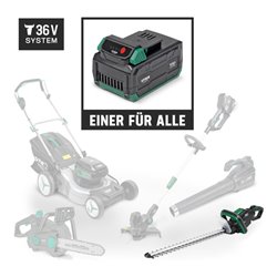 STIER Akku-Heckenschere SHS-54 + Akku 36V 2,5Ah + Schnellladegerät 36V 3A