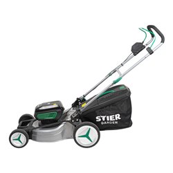 STIER Akku-Rasenmäher SRM-430 + 2 x Akku 36V 2,5 Ah + Schnellladegerät 36V 3A