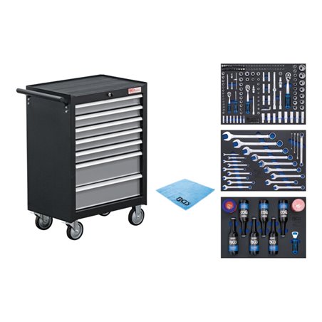 BGS Werkstattwagen 7 Schubladen mit 215 Werkzeugen