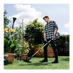 STIER Akku-Rasentrimmer SRT-75 + Akku 36V 2,5Ah + Schnellladegerät 36V 3A + gratis Akku