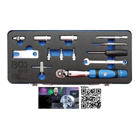 BGS Werkzeug-Satz für Reifendruck Kontrollsystem (RDKS), 13-tlg.