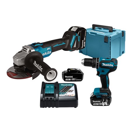 Makita Akku-Kombo-Kit 18 V (DHP485Z + DGA504Z)