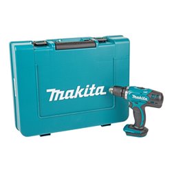 Makita Akku-Bohrschrauber 18 V DDF453 im Koffer mit Kleinteileaufbewahrungsfach