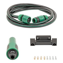 STIER Garten-Schlauchtrommel SFS-20 20+2 m mit Reinigungsspritze und Wandelement