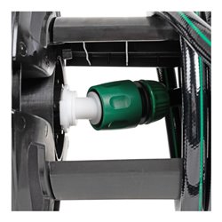 STIER Garten-Schlauchtrommel SFS-20 20+2 m mit Reinigungsspritze und Wandelement